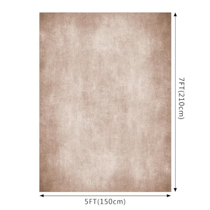 Photo Backdrop Beige Background 5x7ft Studio Abstract Texture Photography Portrait Photography Ultrafine Fiber Baby Shower Pregnant Women Shooting Scene Background - color: Beige, size: 5x7ft