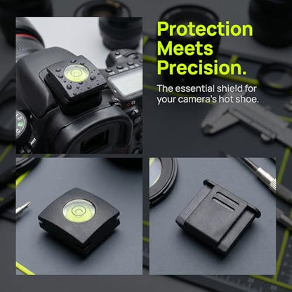 MOBOREST Camera Level Hot Shoe Level Hot Shoe Cover Flashlight Bubble Level Protector for Canon Nikon Panasonic Fujifilm Olympus Pentax Sigma DSLR/SLR/Evil (4+2PCS)
