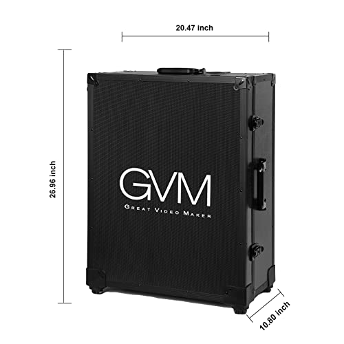GVM Teleprompter Kit for Digital Cameras/camcorders Portable 18.5'' Teleprompter Kit with Remote Control & App,with 18.5" Android All-in-One Monitor and Carry Case - size: 19inch