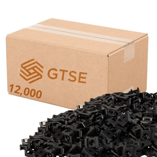 GTSE 12,000 Full Carton Of Black Screw Mounts, Zip Ties Up To 0.35" Wide, Saddle Type Zip Tie Anchors - color: Black, style: 0.35 " Wide / 0.19" Screw Hole Mounts (Full Carton 12K)