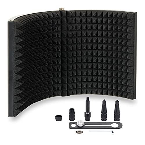 PRO Isolation Shield - Microphone Reflection Filter for Recording - Mic Studio Equipment