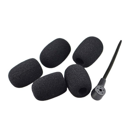 10 Pcs Black Lapel Headset Microphone Windscreen, Microphone Sponge Foam Cover Mini Size Lavalier Microphone Windscreen Pop Filters