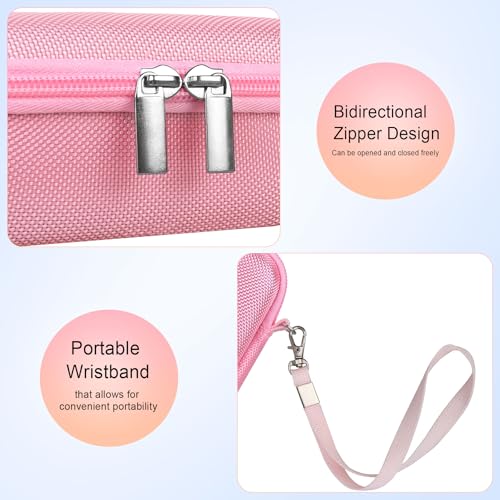 Case for Sony ZV-1F/ ZV-1/ ZV-1 II/Sony RX100 VII/ RX100 III Digital Camera | Sony ZV-1F/ ZV-1/ ZV-1 II/ RX100 VII Digital Camera Carrying Case, Hard Travel Protective Bag, Pocket fits Accessories, Pink - color: Pink