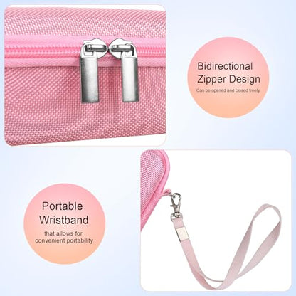 Case for Sony ZV-1F/ ZV-1/ ZV-1 II/Sony RX100 VII/ RX100 III Digital Camera | Sony ZV-1F/ ZV-1/ ZV-1 II/ RX100 VII Digital Camera Carrying Case, Hard Travel Protective Bag, Pocket fits Accessories, Pink - color: Pink