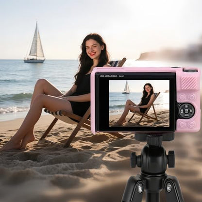 Camera Case for Canon PowerShot SX740/ SX730 Digital Camera,SX740 HS Case, Soft Silicone Protective Case Removable Lens Cover,Comes with 2 Screen Protectors and 1 Wrist Strap. (Pink) - color: Pink