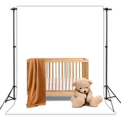 White Photography Backdrop Studio Photography Film & Television Portraiture Interview Programs Product Display Home Videos Parties Exhibition Halls Wedding Backdrops 6x9FT - color: white, size: 6x9FT