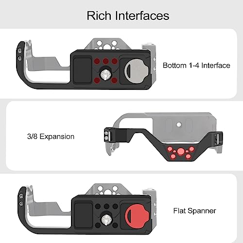 EOS R7 Camera Cage, EOS R7 Cage for Canon EOS R7 Camera Case Camera Rig Cold Shoe