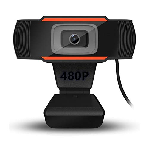 Computer Camera Webcam 480P 720P 1080P Full Hd Web Camera Streaming Video Live Broadcast Camera with Stereo Digital Microphone (Color : 480P)
