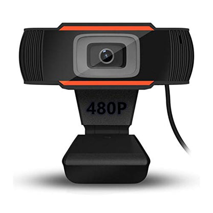 Computer Camera Webcam 480P 720P 1080P Full Hd Web Camera Streaming Video Live Broadcast Camera with Stereo Digital Microphone (Color : 480P)