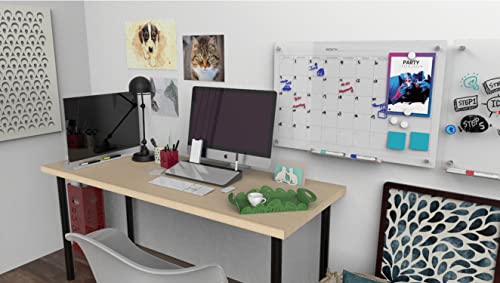 Audio-Visual Direct Magnetic Memo White Board Planner for Reception & Office (Divider, Black) - color: Black, size: Divider