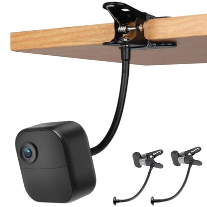 iTODOS 2 Pack Flexible Clip Clamp Mount Compatible with Blink Outdoor 4 (4th Gen)/(3rd Gen) XT3/Blink XT/XT2/Mini,8 inches Gooseneck Arm,Attach Your Blink Camera Wherever You Like Without Any Tools - size: Blink Flexible Clamp Mount