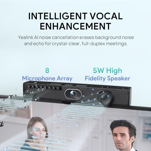 Yealink A10-020 All-in-One 4K Video Conferencing System Conference Room Camera with CTP18 Touch Panel Controller (Renewed)