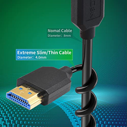 Duttek 8K Mini HDMI to HDMI Coiled Cable, 48Gbps Ultra Thin Right Angled Mini HDMI Male to HDMI Male Cable for Projector, Monitor, Camcorder 4FT/1.2M - style: Right Angle Mini hdmi Male to HDMI Male