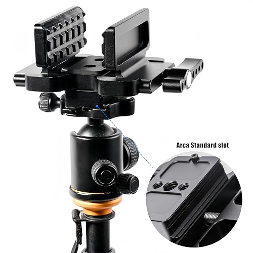 Rifle Clamp for Tripod - Heavy Duty Arca Swiss Saddle Mount with Quick Release, 1/4"&3/8" Screw Holes, Universal Hunting/Shooting Clamp Rest - style: Arca Swiss Saddle Mount
