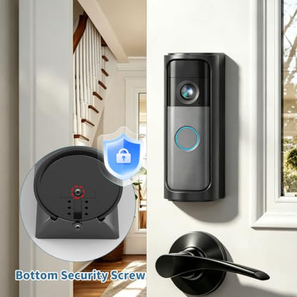 Adjustable 360 Degree Doorbell Angle Mount Compatible with Battery Doorbell/Pro/Plus 2nd Gen(2026 release), Doorbell Camera Door Mount Wedge Kit for House