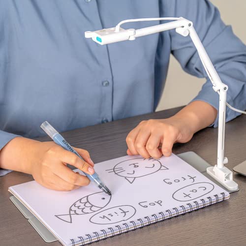 OKIOCAM S-4K 8MP USB Document Camera for Teachers, Ultra HD Portable Setup with AI Smart Pointer (OKIOPoint), Ideal for Distance Learning & Live Demos, Compatible w PC, Mac, Chromebook