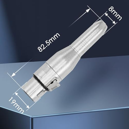 XLR 3 Pin Female to 1/4" 6.35mm Female Jack Socket Audio Adapter, Professional Grade Conversion Adapters, Audio Cable Mic Cord Adapter Plug, Silver 2-Pcs - size: XLR Female, style: 2 pcs