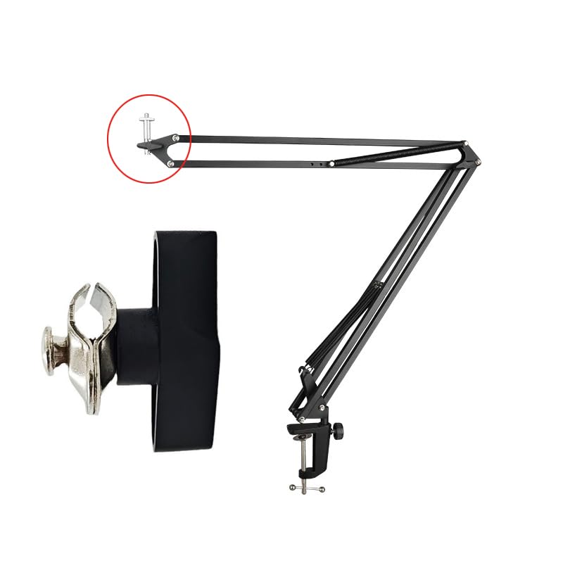 3 Pack Boom Arm Screw Mount Bolt Bracket Replacement Clamp Fastener with Tightening Knob for Mic Arm Stand Microphone Arm Scissor Microphone Stand Desk Mic Stand Studio Arms