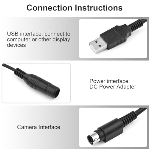 CC2900e Webcam Cable Replacement for Logitech CC2900e CC3500e / PTZ Pro Webcam Power Cable Data Cable, 10FT