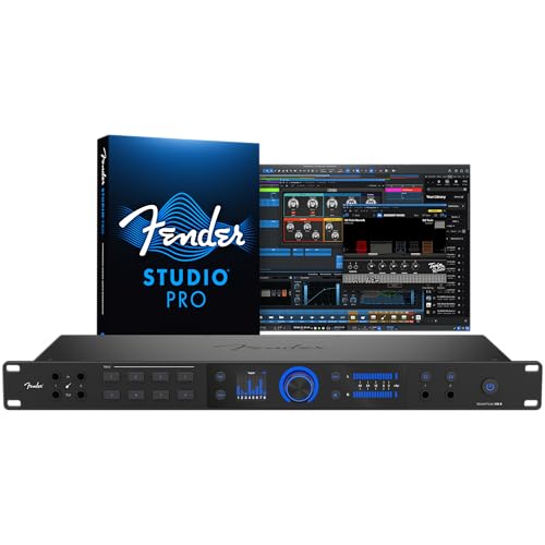 Fender Quantum HD 8 | 26x30 USB-C Audio Interface for Music Production, Next-Gen MAX-HD Mic Preamps, Instrument Inputs, ADAT & S/PDIF I/O, Auto Gain, Re-Amp Outputs, Loopback, Headphone Amp, Mac & PC | 26x30 USB-C Audio Interface with Max-HD Mic Preamps,
