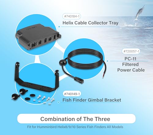 740146-1 Gimbal Bracket Mounting Bracket with Knobs Mounting Screws Fit for Helix-7 Series Fish Findes All Models (HCCT+PC11+740149-1) - style: HCCT+PC11+740149-1