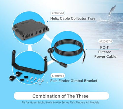 740146-1 Gimbal Bracket Mounting Bracket with Knobs Mounting Screws Fit for Helix-7 Series Fish Findes All Models (HCCT+PC11+740149-1) - style: HCCT+PC11+740149-1