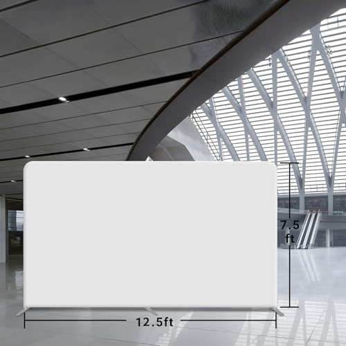 Customize Trade Show Display Holder Tension Fabric for Backdrop Frame and Banner Set - Double-Sided Printing 12.5×7.5 FT - color: Tension Fabric Display, size: 12.5×7.5 FT