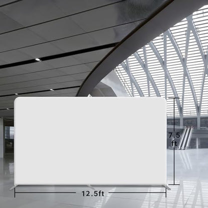 Customize Trade Show Display Holder Tension Fabric for Backdrop Frame and Banner Set - Double-Sided Printing 12.5×7.5 FT - color: Tension Fabric Display, size: 12.5×7.5 FT