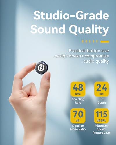Hollyland Lark M2 Wireless Lavalier Microphone for Camera PC Laptop Phones, Mini Lapel Microphone Wireless, 48KHz 24Bit, 1000ft Range, Noise Cancellation, 30H Battery for Video Recording, Streaming | 2-Person Camera Kit, 48 Khz and 24-Bit Hi-Fi Audio, Up