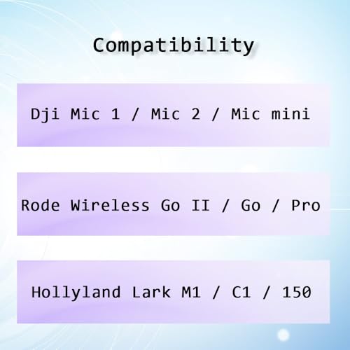 QJYTH Mic Holder Adapter For Dji Mic 1/2 / mini, Microphone Handle Handheld Compatible With Rode Wireless Go II/Pro and More Wireless Microphones