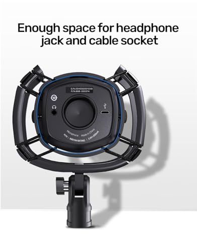 Custom Built for Blue yeti x Shock Mount, 2026 Upgrade Anti-Vibration Suspension Elastic Shock Mount Holder Clip Mics Stand Compatible with Blue yeti x Microphone