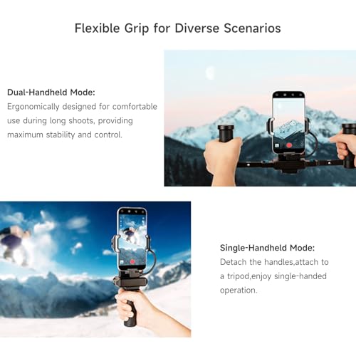 Feiyu Phone Video Rig Pro for iPhone 17/16/15 Pro & Pro Max – ProRes 4K Cage with Active Cooling, 1300mAh Battery, USB-C Expansion – Professional Smartphone Video Rig for Filmmaking & Vlogging