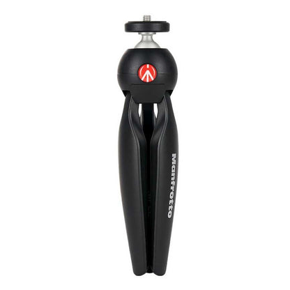 Manfrotto Mini Tripod with Universal Smartphone Clamp, Made in Italy, for iPhone with or Without Case, CSC, Vlogging, Videography, MKPIXICLMII-BK - style: Black Tripod Kit with Universal Smartphone Clamp, Made in Italy