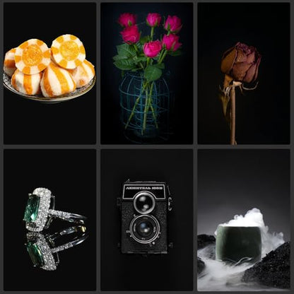 Meking 15.75x26.18 Inch PVC Backdrop, Matte & Reflective Black Background Daul-Sided Vinyl Backdrops for Jewelry,Cosmetic,Makeup and Other Small Product Tabletop Photography - color: 15.7x26.1in BLACK
