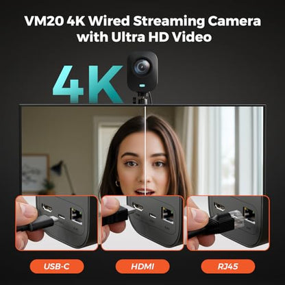 NearStream PodKit Solo, Podcasting Solo Kit with 1 VM20 4K Streaming Camera, 1 AM25X Microphone, 1 ST20 Boom Arm, 1 AMIX40U Audio Mixer, 1 Camera Desk Stand & 2 XLR Cables, for Livestream/Podacst - style: Podcasting Solo Kit
