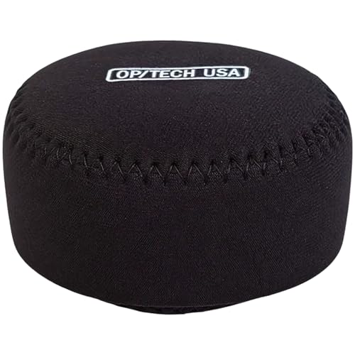 OP/TECH USA Fold-Over Neoprene Lens Pouch – Camera Lens Case for safe Lens Cover storage, Great for Photography & outdoor shoot, Keeps your Lens secure with No-Lose Lid-301 (Black) - Made in USA - size: 301