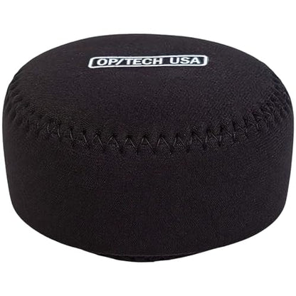 OP/TECH USA Fold-Over Neoprene Lens Pouch – Camera Lens Case for safe Lens Cover storage, Great for Photography & outdoor shoot, Keeps your Lens secure with No-Lose Lid-301 (Black) - Made in USA - size: 301