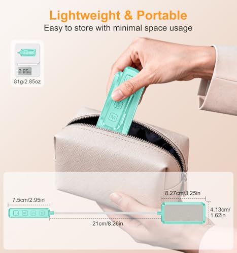 Gritin 2026 Gen 2 Book Light for Reading- 30 Eye Caring Full Spectrum LED | 5 Colors & 5 Brightness, Adjustable Wide/Narrow Beam, Upgrade 1500mAh Long-Lasting Rechargeable Clip on Light-Blue - color: Blue