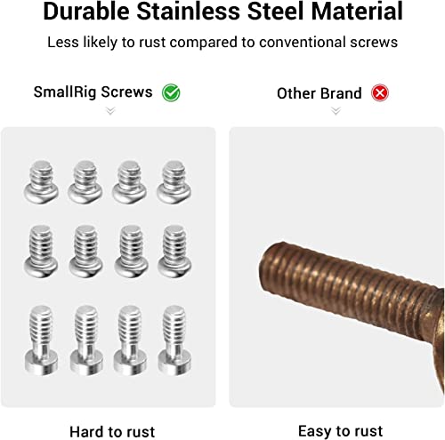 SMALLRIG Allen Wrench Screw 1/4" Screws Accessories Tool (12pcs/Pack) - 1713 (Pack of 2) - size: 12pcs 1/4" Screw 1713 (Pack of 2)