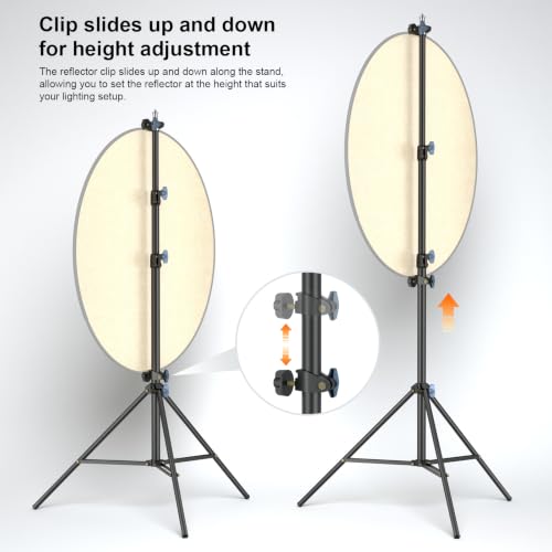 LINCO Lincostore 90“ / 7.5ft Studio Photography Photo Light Stand/Reflector Panel Stand with Reflector Holder