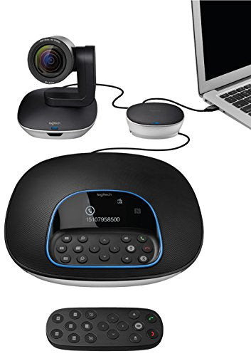 Logitech Group Video and Audio Conferencing System for Big Meeting Rooms, All in One, 8 GB RAM, Windows 7/8.1/10, macOS 10.10 or Higher