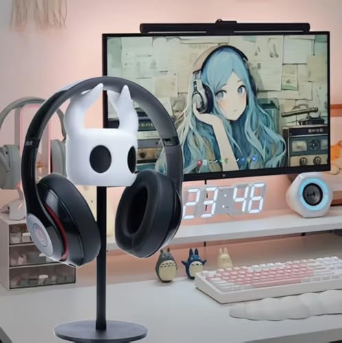 Ergonomic Headphone Stand for Gaming & Office - Aluminum Alloy Desktop Holder with Space-Saving Design, Durable Multi-Functional Organizer for Over-Ear Headphones - size: cartoon