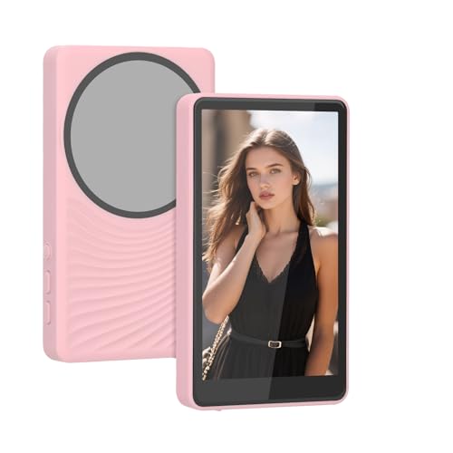 Phone Vlog Selfie Monitor Screen – 4K Zero-Lag, Compatible with iPhone/Android | 4K 30fps Recording Support(Pink) - color: Pink
