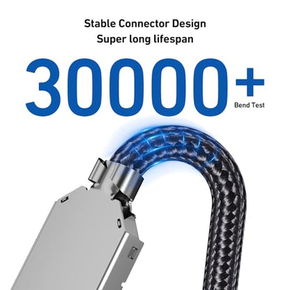BENFEI USB 3.0 Extension Cable 6.6 Feet, Nylon Braided Compatible with Webcam, Camera, Phone, USB hub, Mouse, Keyboard, Printer, Hard Drive, Headset - size: 6.6 Feet