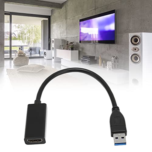 USB3.0 to HDMI Multimedia Interface Adapter Video Adapter Converter | HD Multimedia Interface, Video Adapter Converter, For Desktop, For Laptop, PC, Monitor