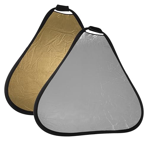 Fotodiox 48in (120cm) 2-in-1 Collapsible Teardrop Reflector Disc - Silver/Gold - color: Silver/Gold, size: 48-Inch