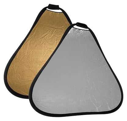 Fotodiox 48in (120cm) 2-in-1 Collapsible Teardrop Reflector Disc - Silver/Gold - color: Silver/Gold, size: 48-Inch