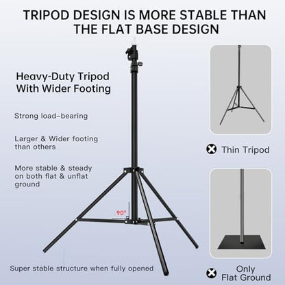 BEIYANG 8.5 x 10 FT Photo Backdrop Stand Kit, Adjustable Background Holder Support System Kit with Carrying Bag, for Photography Video Stutio, Parties Decoration, Advertising Display - size: 8.5*10FT