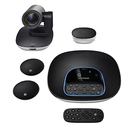 Logitech Group Video Conferencing Bundle with Expansion Mics for Big Meeting Rooms, Computer Tower, Core i7, Windows 7/8.1/10, Mac OS 10.10 or Higher