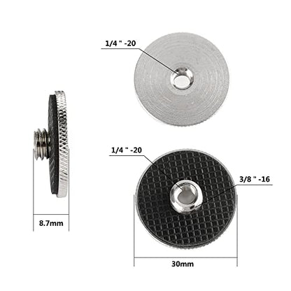 CAMVATE 1/4" Female to 3/8" Male Adapter for Camera Tripod and QR Plate